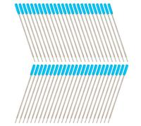 50 recambios de bolígrafo de metal giratorio, 1,0 mm, lisos, para escribir y escribir en una herramienta de escritura multifuncional para estudiantes