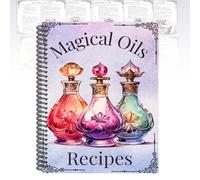 50 Recetas de Aceites Mágicos: Páginas Grimorio Brujería, Guía for Elaborar Mágicos, Libro Cocina A5, Brujas Halloween y Herbales, Regalo for Mujeres: Práctica Espiritual Diaria(1PCS)