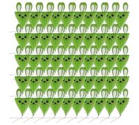 50 recipientes de regalo de Pascua, conejos de Pascua, cajas de caramelos, contenedores triangulares divertidos para fiestas familiares, cajas plegables