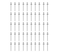 50 Remaches Pop De Cabeza Redonda Plana De 2,4 Mm/3,2 Mm/4 Mm/4,8 Mm, Remaches Ciegos Huecos, Ligeros Y Resistentes For Accesorios De Bricolaje(2.4mm)