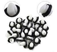50 retenedores de moldeo lateral exterior para Ducato, sujetadores de panel inferior del cuerpo, pasadores de empuje de parachoques de plástico, surtido de clips blancos y negros, reemplazo OEM