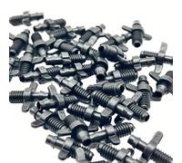 50 roscas adaptadoras de acoplamiento de tubo de púas (1/4 pulgadas) x 1/4 pulgadas de microriego por goteo roscado con acoplamiento de púas de 1/4 pulgadas (negro)