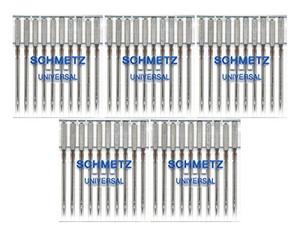 50 Schmetz Universal Agujas para máquina de coser 130/705H 15 x 1h tamaño 80/12