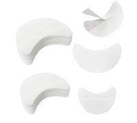 50 sellos grandes y 50 pequeños tampones, plantilla para sombra de ojos, parche para ojos inferiores para extensiones de pestañas, maquillaje de labios (blanco)