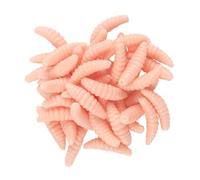 50 señuelos de pesca suaves de silicona, cebos artificiales artificiales, lombrices de tierra, lombrices de tierra, cebos de pesca