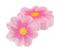 50 servilletas de papel con flores, color rosa, desechables y florales, servilletas de cóctel para novia, shower, boda, cumpleaños, cena, fiesta, decoración de mesa