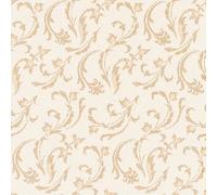 50 Servilletas "ROYAL Collection" Pliegue-1/4 40 cm x 40 cm champán "Damascato"