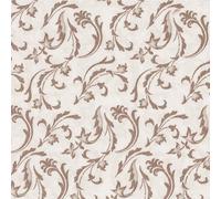 50 Servilletas "ROYAL Collection" Pliegue-1/4 40 cm x 40 cm marrón "Damascato"