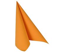 50 Servilletas "ROYAL Collection" Pliegue-1/4 40 cm x 40 cm naranja