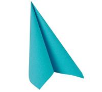 50 Servilletas "ROYAL Collection" Pliegue-1/4 40 cm x 40 cm turquesa