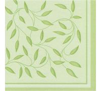 50 Servilletas "ROYAL Collection" Pliegue-1/4 40 cm x 40 cm verde oliva "New Mediterran"