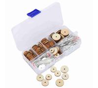50 Set Articulaciones de Muñeca Móviles Madera Sintética Hierro para Ositos | Pernos Inoxidables Resistentes, Madera Sintética Ligera, 50 Juegos para Manualidades