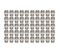 50 set LED LED 10 mm de plástico redondo Panel de montaje cromado de plástico Luz de luz emisor de diodos Bulbo de lámpara para proyectos de bricolaje Experimentos de ciencias