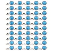 50 Sets Turquoise Rivets, Colorful Turquoise Rivets Silver Color Spots Studs Leather Rivets Craft for Belt Boots Jacket Garment Accessories (16)