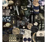 50 Sheets Waterproof Sticker Retro Decorative Scrapbooking for Journal Aesthetic Simple Aesthetic