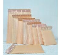 50 sobres acolchados de burbujas de tamaño pequeño para regalo, bolsa de sobre de correo para cosas pequeñas, sobres forrados con joyería, autosellado-rosa claro-13 * 15cm
