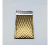 50 sobres acolchados de burbujas para correo comercial, regalo, bolsas de embalaje de envío azul/dorado/verde, dorado, 18cm x 23cm