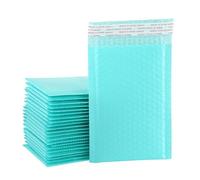 50 sobres acolchados de polietileno con burbujas, sobres acolchados a granel, bolsas de polietileno con forro de burbujas (azul, 50 unidades, 20 x 25 cm)