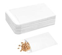 50 sobres blancos pequeños, sobres autoadhesivos para semillas, paquetes de semillas, sobres de papel kraft para monedas, sobres para dinero para semillas, monedas, cuentas, sellos (10 x 6 cm)