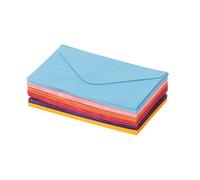 50 sobres coloridos para tarjetas postales, invitaciones de boda, tarjetas de cumpleaños