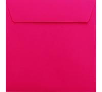 50 sobres cuadrados con tiras adhesivas, 17 x 17 cm, 170 x 170 mm, color rosa