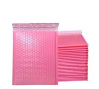 50 sobres de burbujas azules, sobres impermeables de varios tamaños, bolsa de sobre de envío, bolsas de embalaje autoselladas para correo de espuma, color rosa, 18 * 23cm