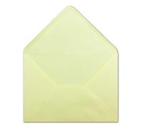 50 sobres DIN C5 amarillo claro - 16,2 x 22,7 cm - Sobres sin ventana 100 g/m² - Sobres con solapa en punta