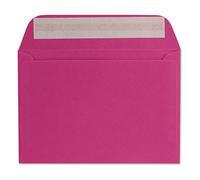 50 sobres DIN C6, color rosa - 11,4 x 16,2 cm - 90 gramos de adhesión estándar para bautizo e invitaciones de papel de tu agente Glüxxx
