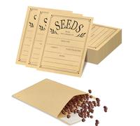 50 Sobres Pequeños Marrones, Sobres Kraft Autoadhesivos para Sueldos, Semillas, Monedas, Cuentas o Sellos (8x10cm/3,15x3,94 pulgadas)