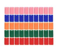 50 soportes deslizantes para tarjetas de identificación, tarjetero, protector de tarjetas de nombre, soportes para insignias, tamaño: 11 x 6,8 cm, adecuado para tarjetas de nombre, tarjetas de