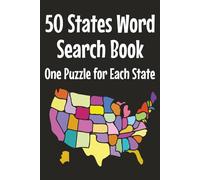 50 State Word Search Book: One Word Search Puzzle for each State