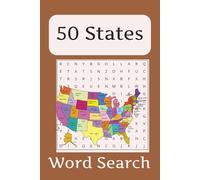 50 State Word Search Puzzle Book: Word Searches with Easy to Read Print about the 50 States, Landmarks and Natural Spaces and More 6x9 inches, 110 pages 50+ Puzzles