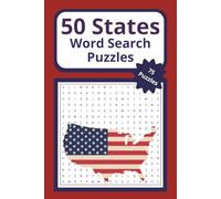 50 States Word Search Puzzles: Easy to Read Print about United States, USA Facts, America Trivia and More | 6x9 inches, 150 pages | 75 Puzzles…Gift for Vacations, Holidays, and Leisure