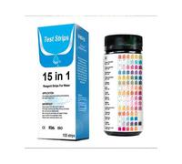 50 Strips Pool and Spa Test Strips Measures Chlorine, PH, Total Alkalinity and Bromine, 16 in 1 Pool Water Testing Kit