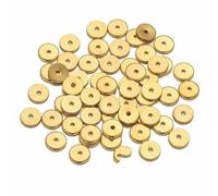 50 stuks roestvrijstalen sneeuwvlokbloem-afstandskralen vergulde losse kralenkap voor doe-het-zelf handwerk sieraden maken armband - rond g5