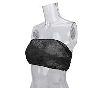 50 Sujetadores Desechables para Bronceado, Sujetador Desechable para Salón de Belleza de Spa con Diseño de Borde de Resorte, Sujetadores Superiores Suaves Y Transpirables para Bronceado en Aerosol, To