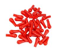 50 tapas de goma cuentagotas de goma para pipetas de vidrio, tubo de medición de gotero líquido, cuentagotas de succión fuerte