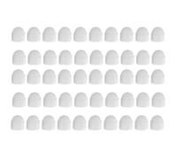 50 tapas protectoras hexagonales M8 de plástico para agujeros de tuercas y cabezas de tornillos que ocultan agujeros antiestéticos en muebles, armarios y cajones.