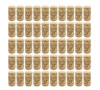 50 tapones de corcho de vino naturales, tapones rectos de para botella de vino, ideales para manualidades, decoración del hogar, tapones de madera, proyecto de bricolaje