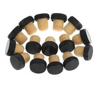 50 Tapones de Corcho, Tapones de Corcho, Corchos de DegustacióN, Corchos de Vino en Forma de T con Tapa de PláStico, TapóN de Botella de Vino de