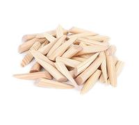 50 tapones de madera para agujeros de bolsillo, varillas de madera, kit de tornillos para carpintería, tapones de madera de pino para agujero inclinado, varios para ranurado, manualidades, bricolaje