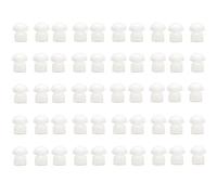 50 tapones de silicona de color blanco para auriculares de radio