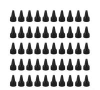 50 Tapones para botella 28/410 PP Negro Anti-Fugas 50 Tapones | Polipropileno , cierre hermético, anti-fugas, para ideal líquidos espesos, para fácil apertura rosca