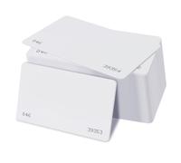 50 tarjetas CR80 de proximidad de 26 bits Weigand Prox en blanco, tarjetas deslizantes imprimibles compatibles con lectores de formato ISOProx 1386 1326 H10301. Funciona con la gran mayoría de