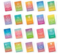 50 Tarjetas De Cita De Inspiración De Color, Tarjetas De Conciencia, Tarjetas De Inspiración Espiritual, Positividad Diaria Y Guía De Autosuficiencia, Energía, Tarjetas