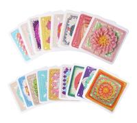 50 tarjetas de crochet con diseños de crochet, con letras de ganchillo y fotos de cada Granny Square, para adultos y principiantes