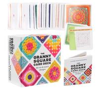 50 tarjetas de crochet de Granny Square, crochet, mezcla y combinación, con escritura de ganchillo y foto para cada tarjeta de ganchillo Granny Square y práctico folleto para principiantes