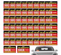 50 tarjetas de estacionamiento falsas, por múltiples razones