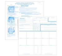 50 tarjetas de huellas dactilares, tarjetas de huellas dactilares FD-258 de primera calidad Rev. 11-1-20 (8.03 x 8.03 pulgadas)