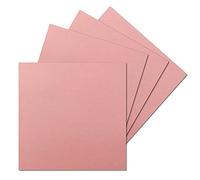 50 tarjetas individuales cuadradas - 15 x 15 cm en color rosa antiguo - 240 g/m² - tarjetas en blanco para manualidades, tarjetas postales, cartón para manualidades en papel de arcilla de calidad